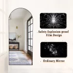 Metal Arch Full Length Mirror Floor Mirror Wall-Mounted - Image 36