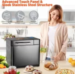 KBS 17-in-1 Stainless Steel Bread Machine with Dual Heaters - Image 4